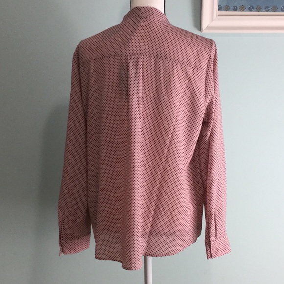 Adrianna Papell - Pink Polka Dot Blouse - Picture 5 of 8